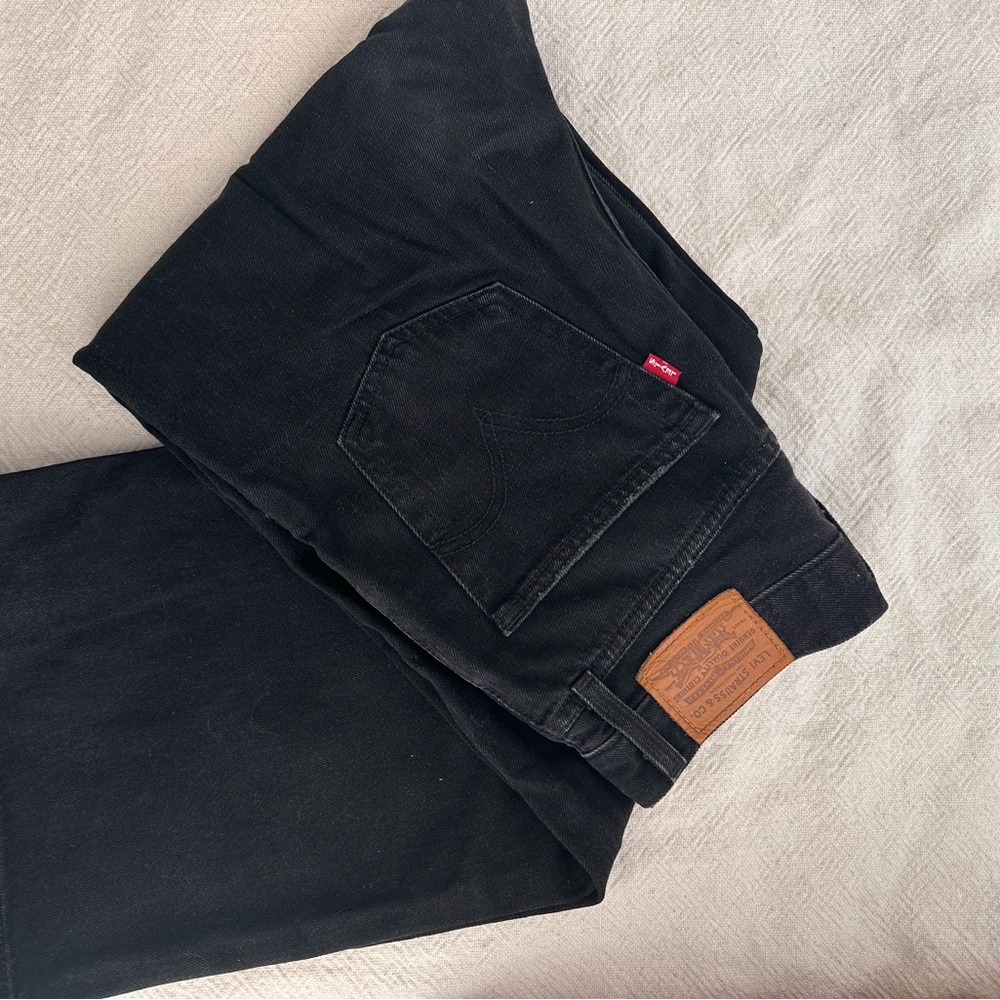 Levi's ribcage wide leg Black Jeans